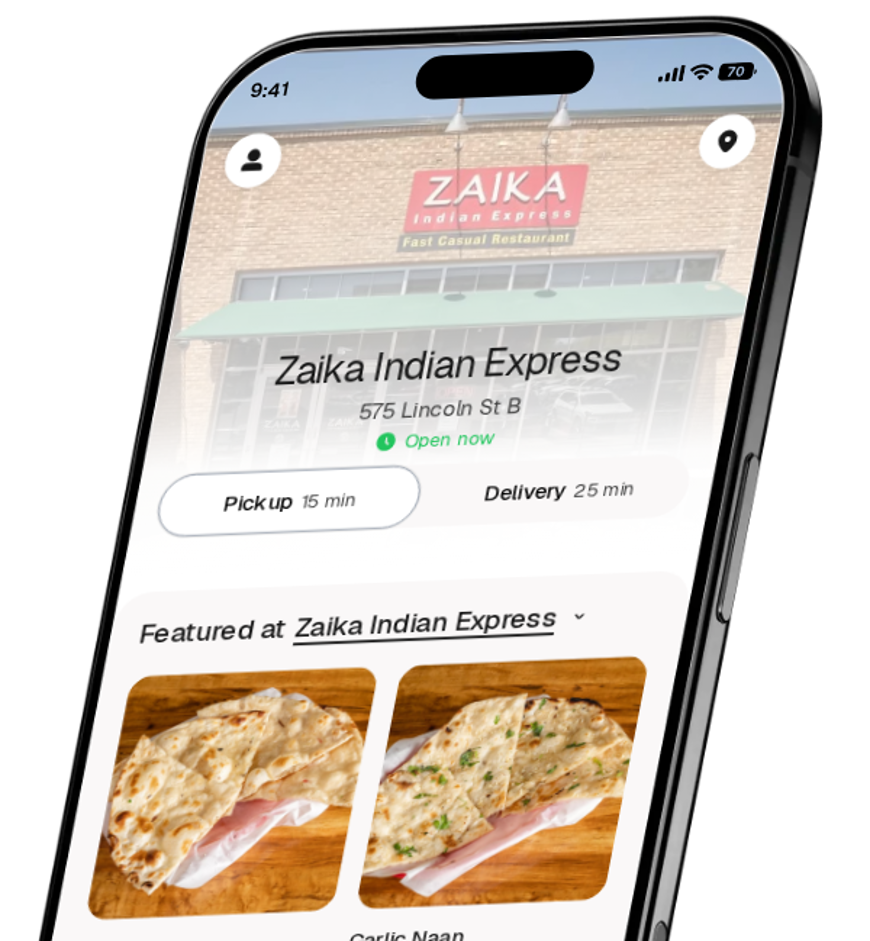 Zaika Indian Express app preview